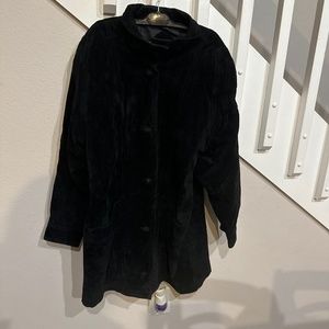 Suede leather Coat by Silverleaf